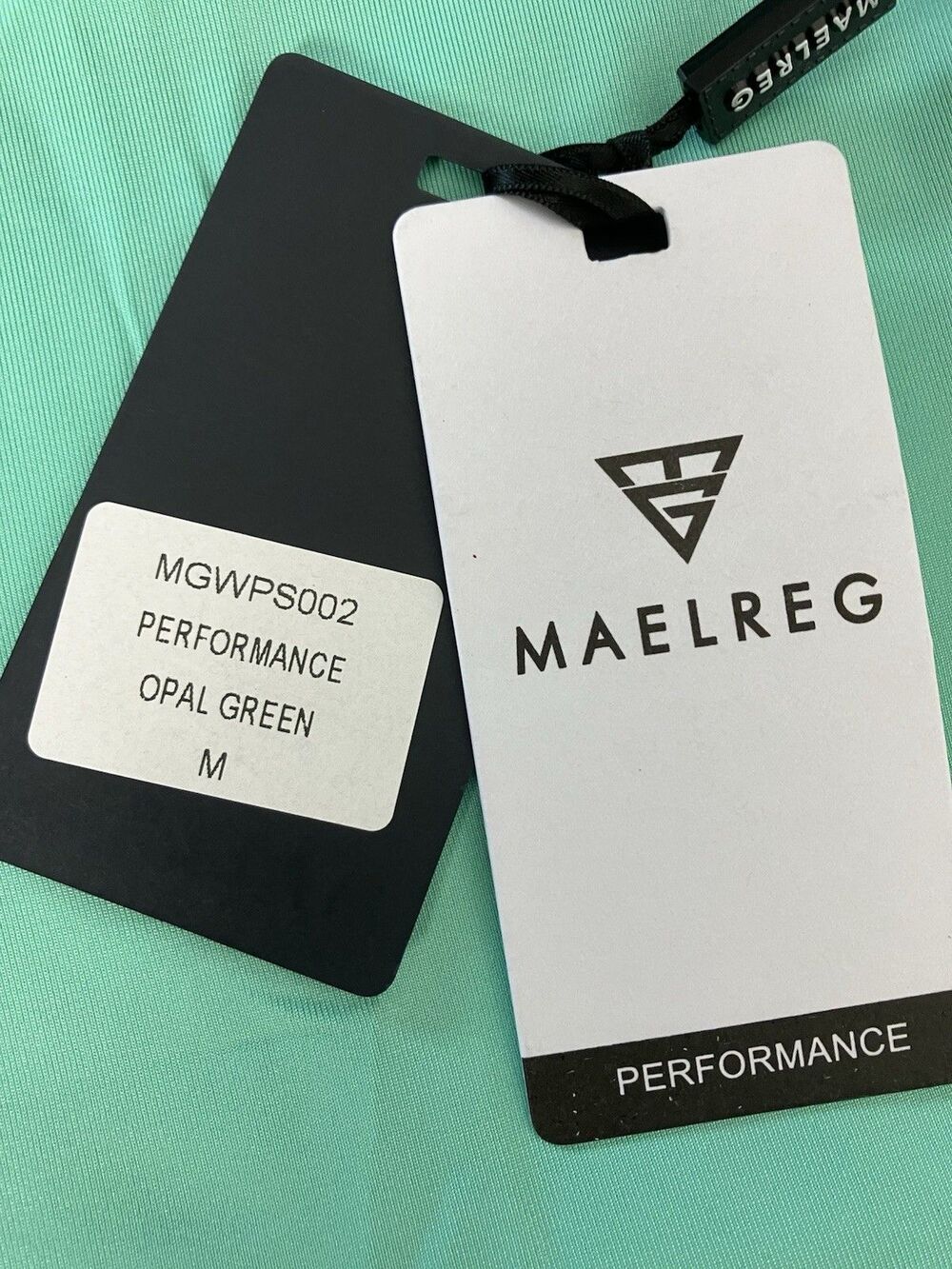 NWT Maelreg Performance Polo 15 Green Button up Size Med - Picture 4 of 8